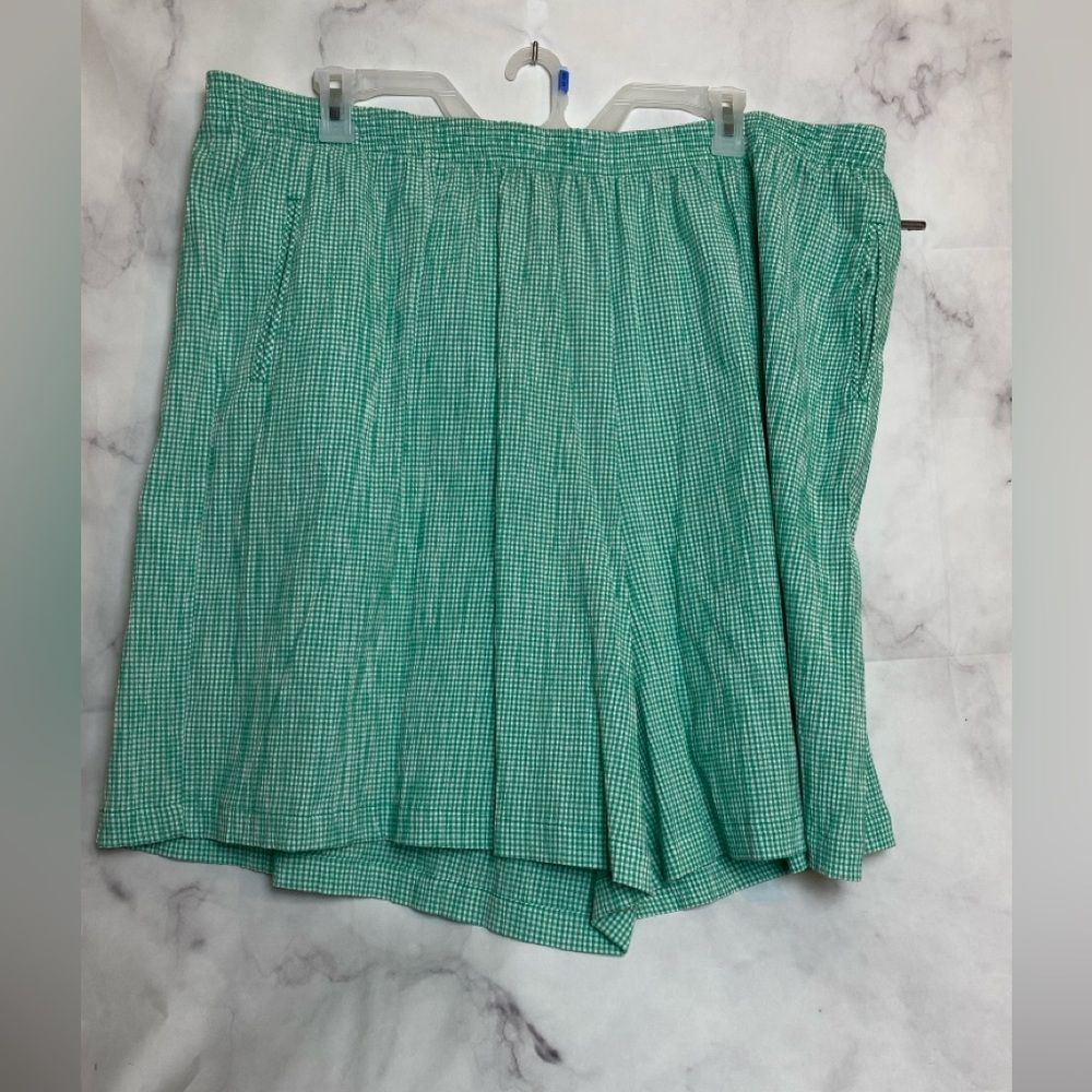 NWT Koret Francisca Buffalo Check High Rise Boyfriend Shorts